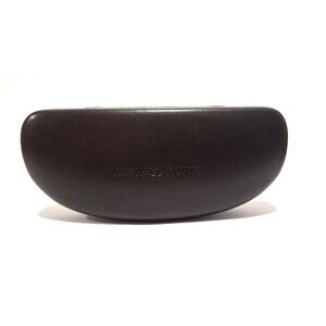 Michael Kors Sunglasses Eyeglasses Case Hard Clamshell DARK BROWN